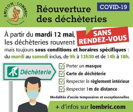 Réouverture des déchèteries