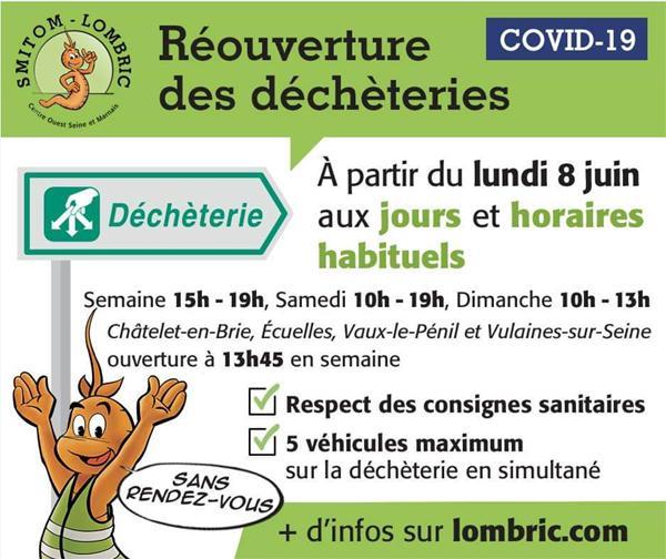 Réouverture décheteries