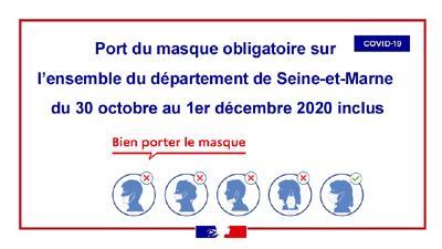 Port du masque obligatoire exterieur